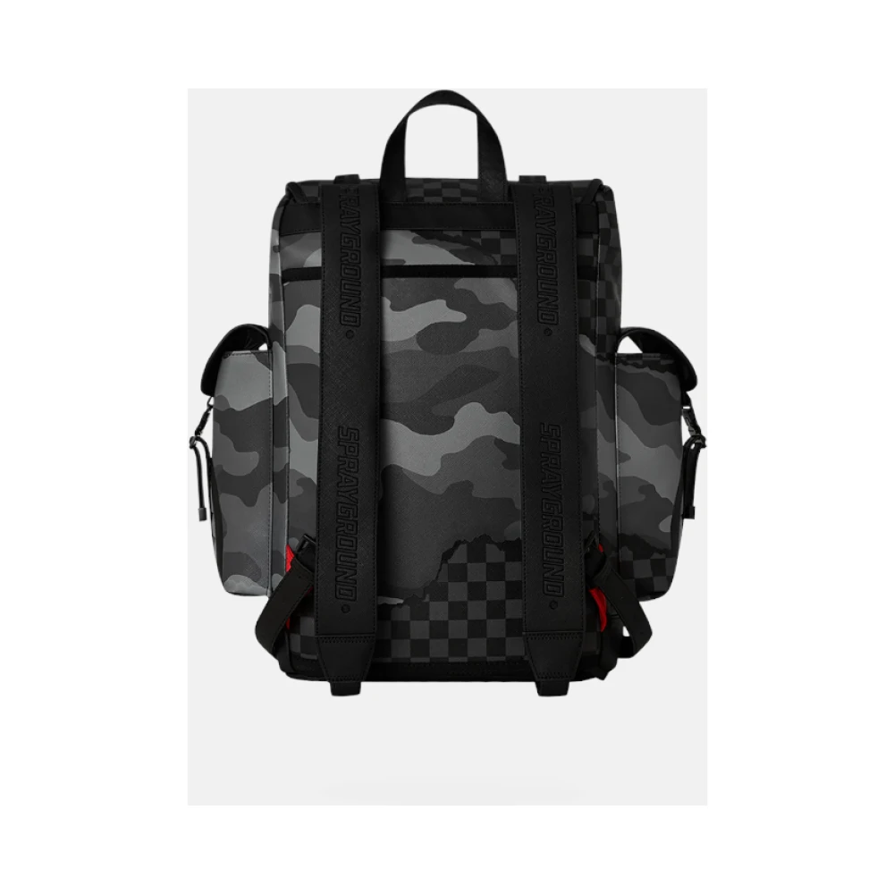Sprayground Montecarlo Split Up Camo Tear Rugzak Black Heren