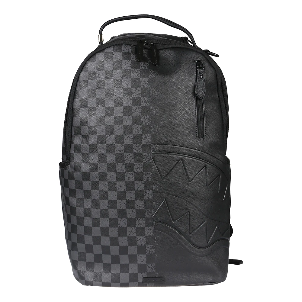 Sprayground Stijlvolle rugzak met Half Spritz ontwerp Black Heren