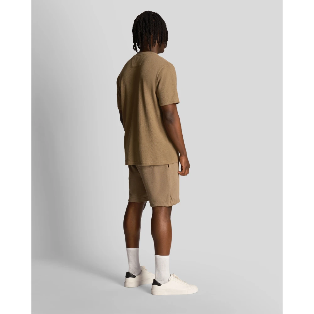 Lyle & Scott Handige Sweatshorts voor Mannen Brown Heren
