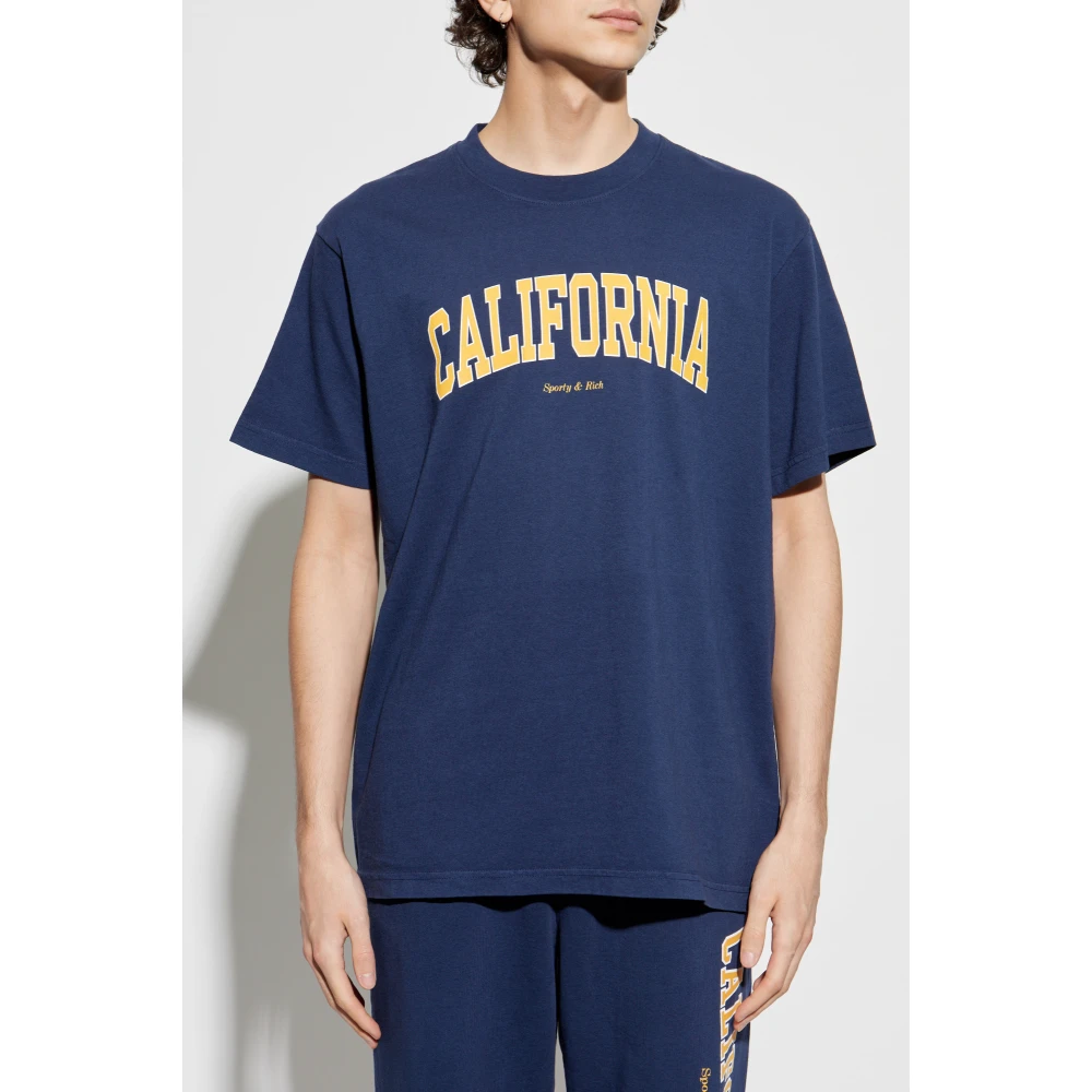 Sporty & Rich T-shirt uit de Californië collectie Blue Heren