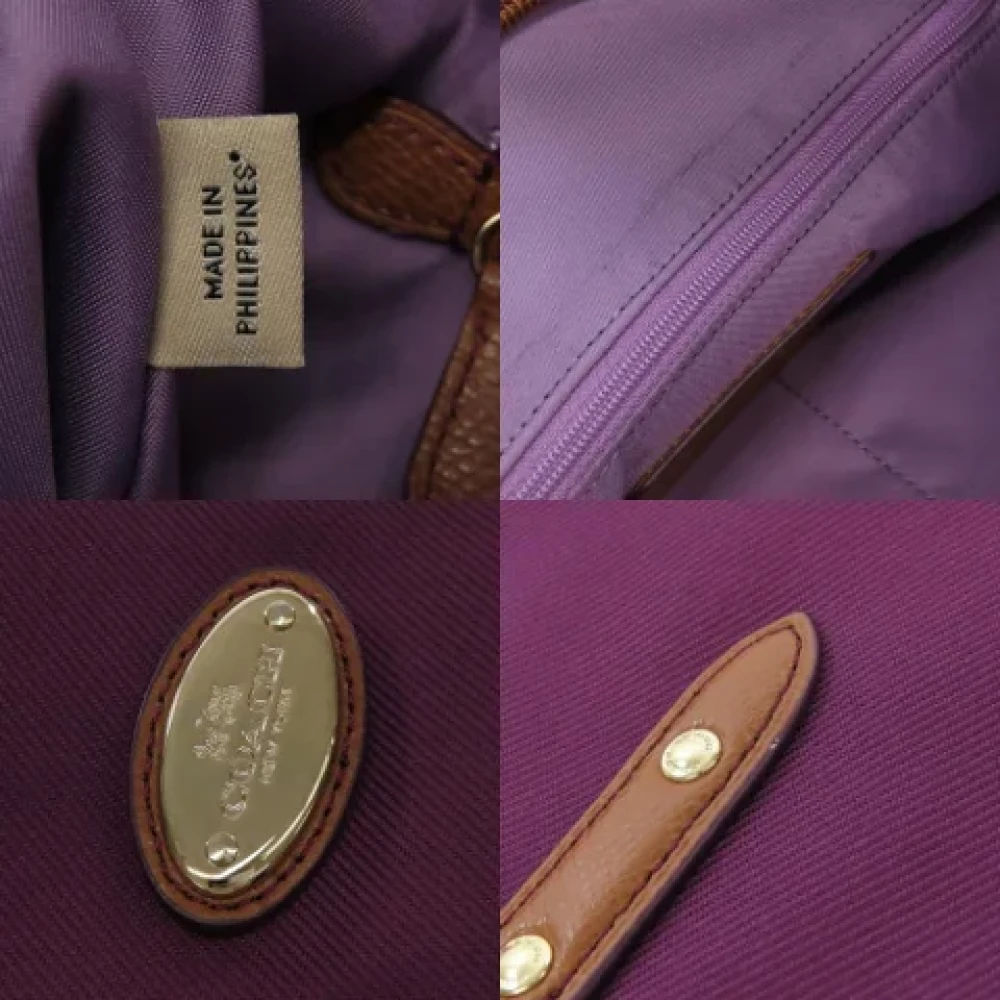 Coach Pre-owned Canvas handbags Purple Dames