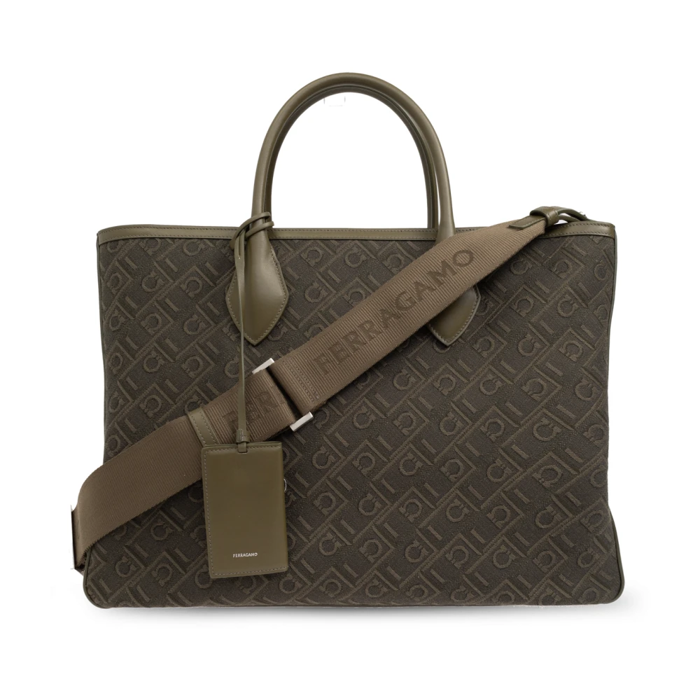 Salvatore Ferragamo Tas type shopper Green Heren