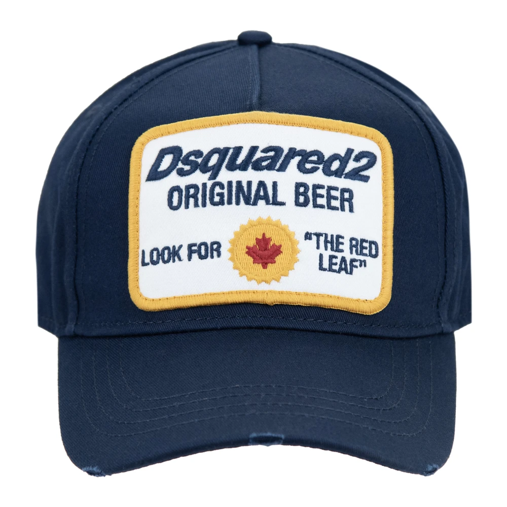 Dsquared2 Geborduurde Baseball Cap met Verstelbare Sluiting Blue Unisex