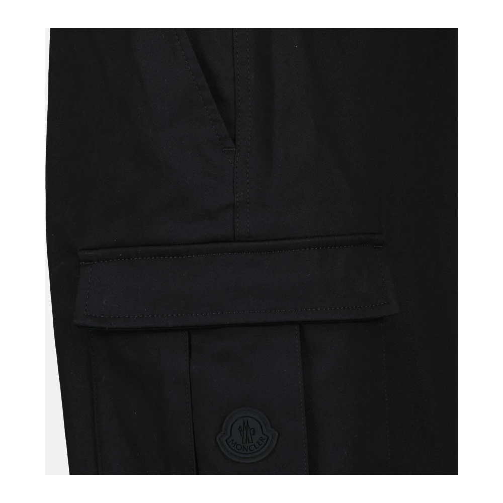 Moncler Cargo broek met zijzakken Black Heren
