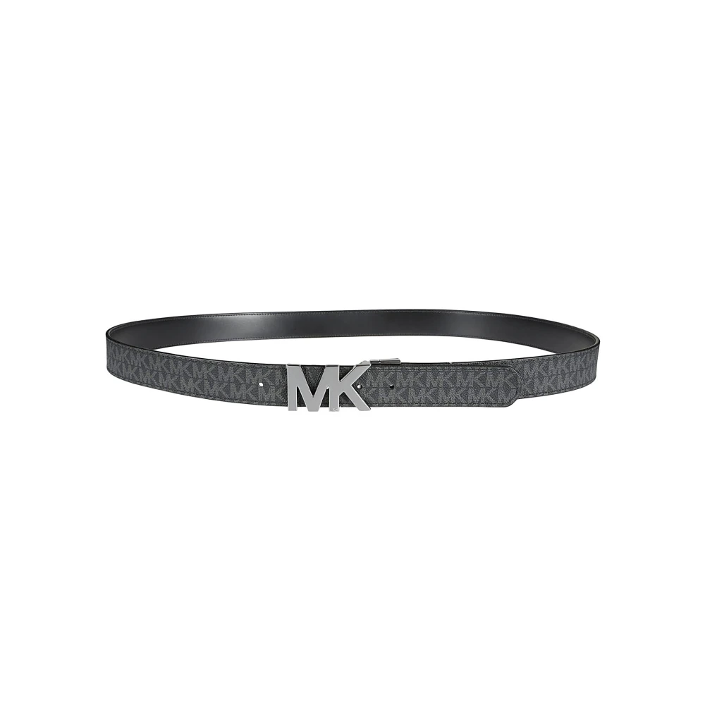 Michael Kors Zwart Omkeerbare Logo Gesp Riem Black Heren