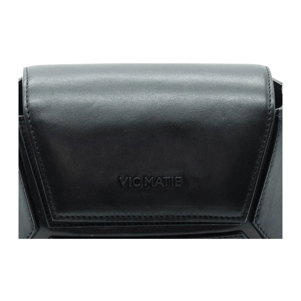 Vic Matié Hexagon Schoudertas in Zwart Black Dames