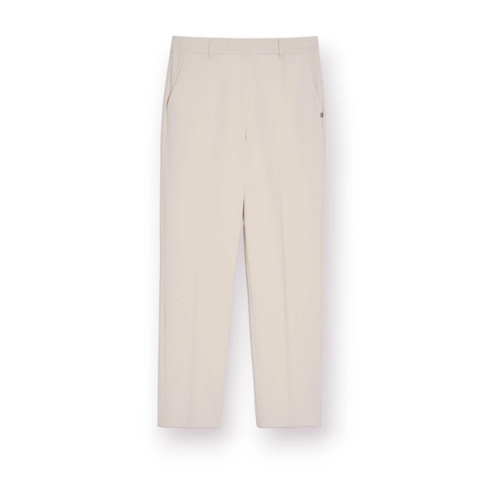 Pennyblack Polyester Långa Byxor Beige, Dam