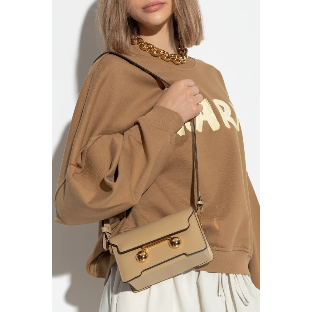 Marni Schoudertas 'Trunkaroo Mini' Beige Dames