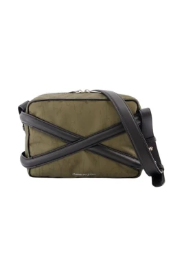 Crossbody-väska med läderremmar