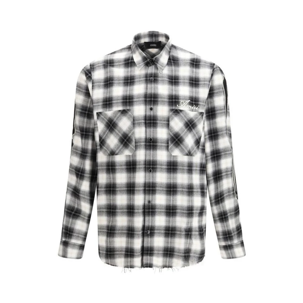 Amiri Men's Multicolor Casual Shirts, L, Cotton Pattern Shirt