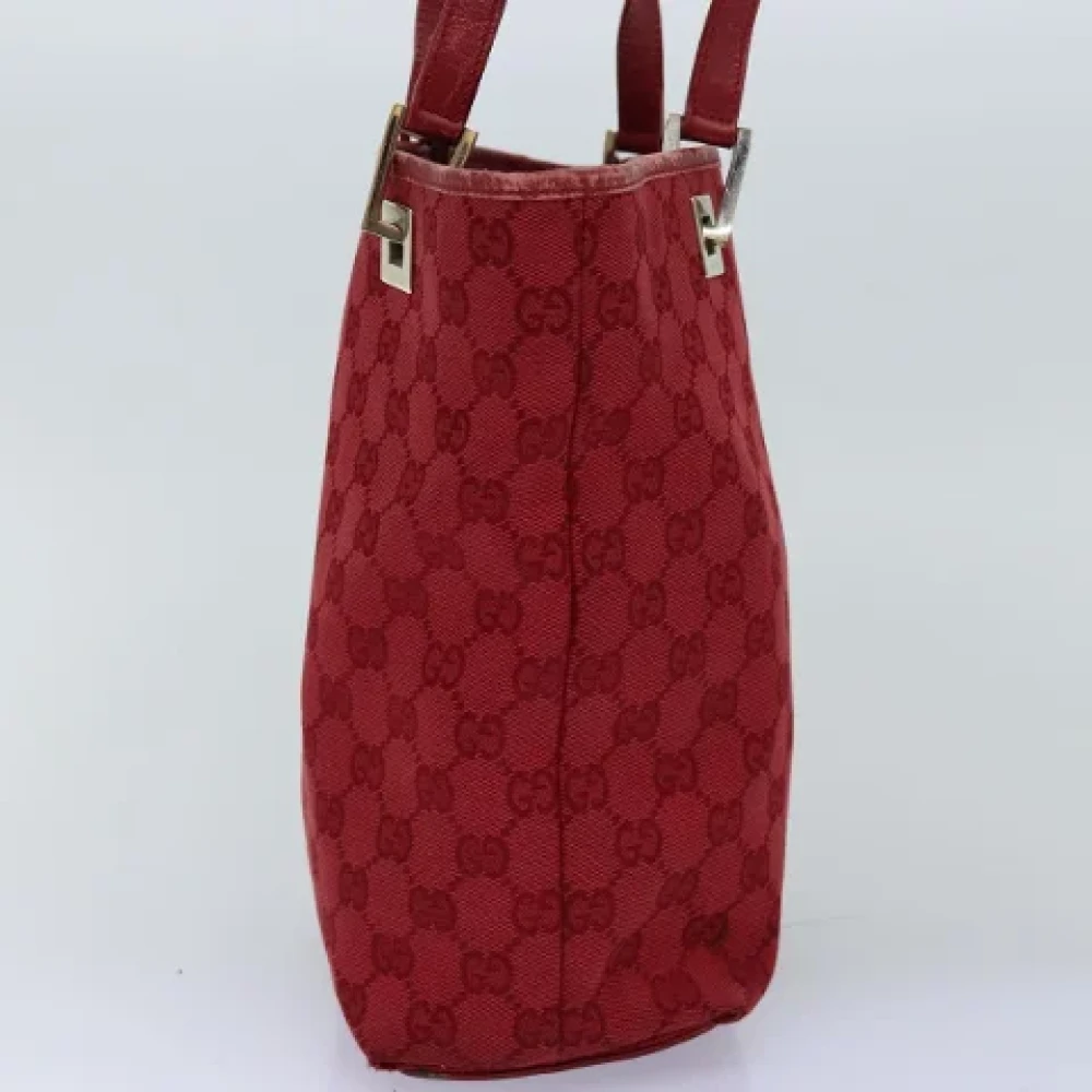 Gucci Vintage Pre-owned Canvas handbags Red Dames