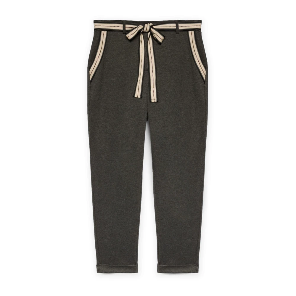 Fiorella Rubino Broek New York met contraststrepen Gray Dames