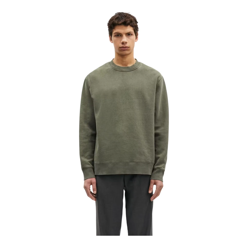 Samsøe Pigment Crewneck Sweatshirt Green Heren