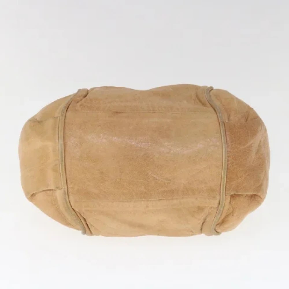 Chloé Pre-owned Leather handbags Beige Dames