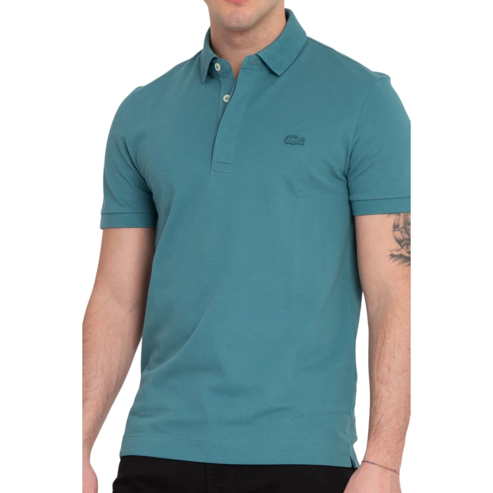Lacoste Polo Shirts Blue Heren