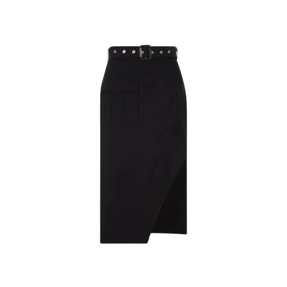 Alexander mcqueen Elegante Zwarte Rok voor Vrouwen Black Dames