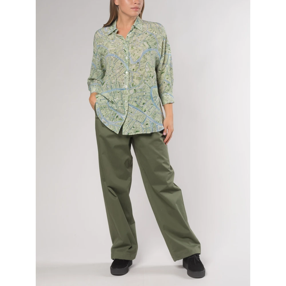 Max Mara Weekend Trousers Green Dames