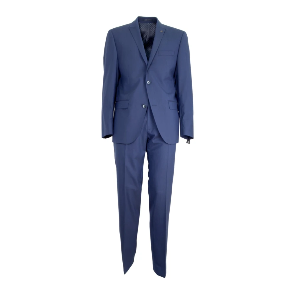 ROY Robson Blauw Wollen Herenpak Blue Heren