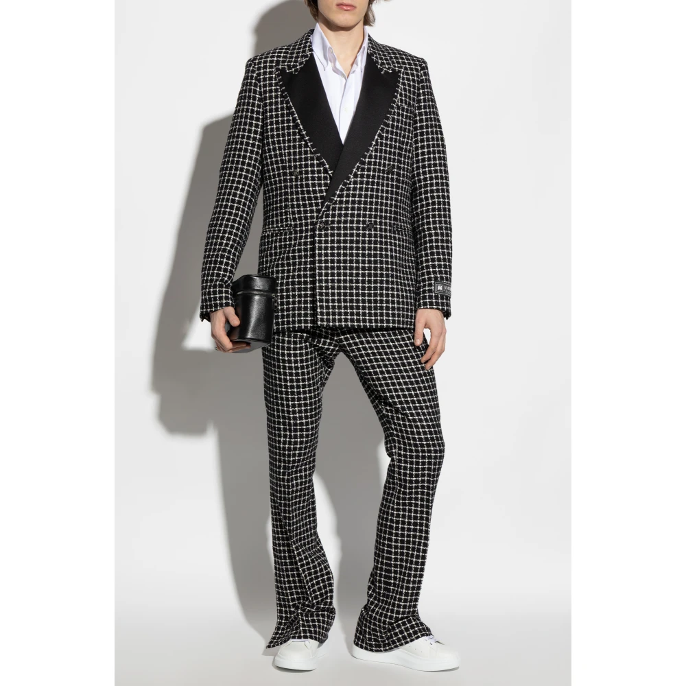 Amiri Blazer met ruitpatroon Black Heren