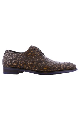 reptile-print-leather-laced-shoes