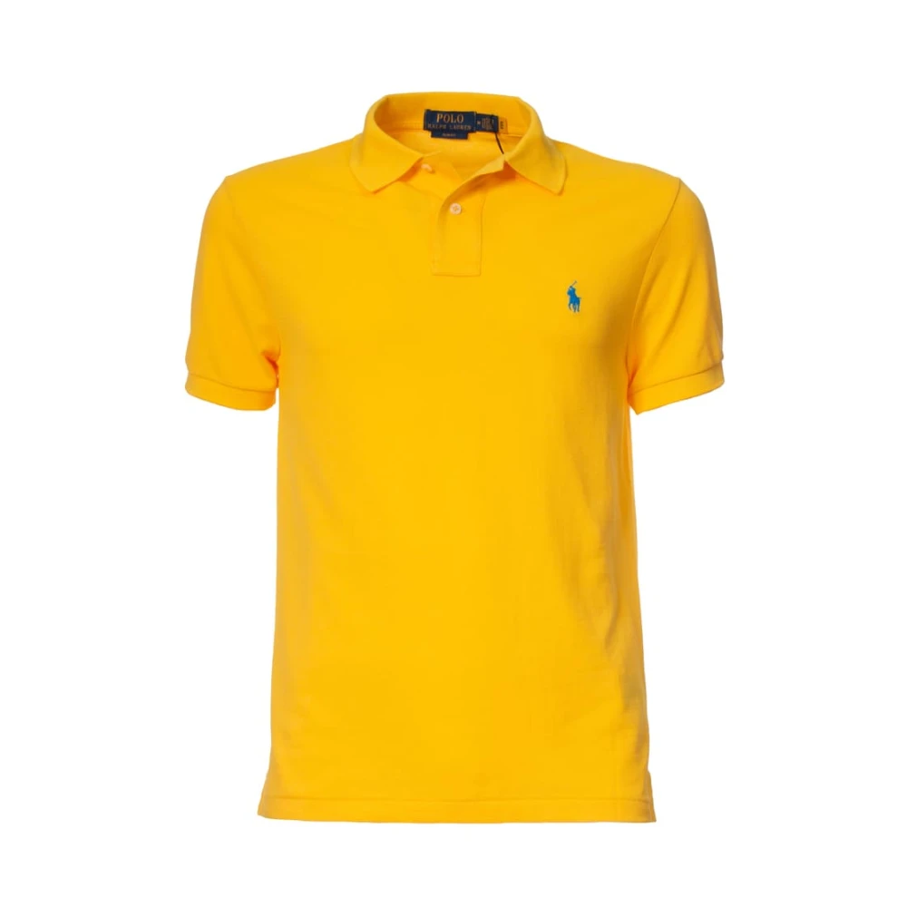 Polo Ralph Lauren Bomull Polo Skjorta Klassisk Kort Ärm Yellow, Pojke