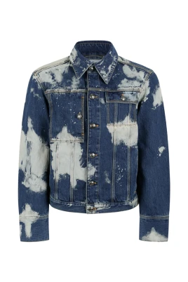Blekt denimjacka