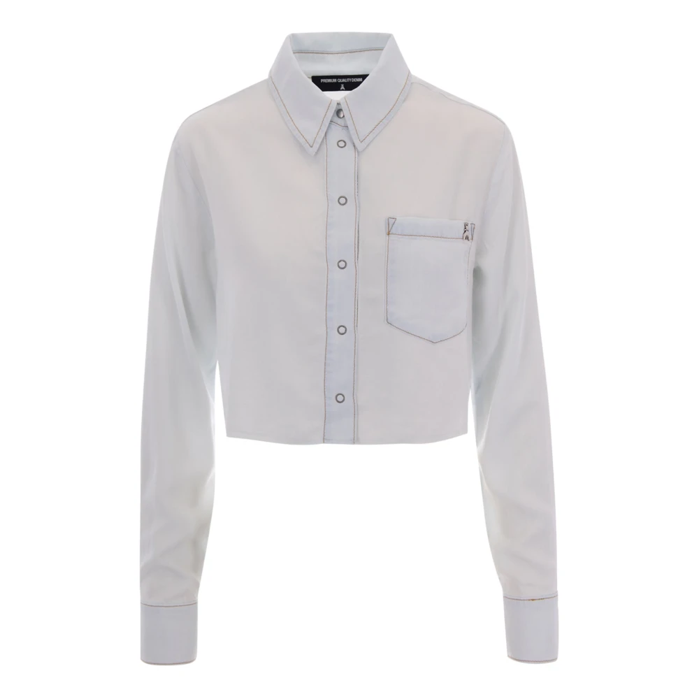 Patrizia Pepe Women's Blue Shirts, M, Camicia/Blouse