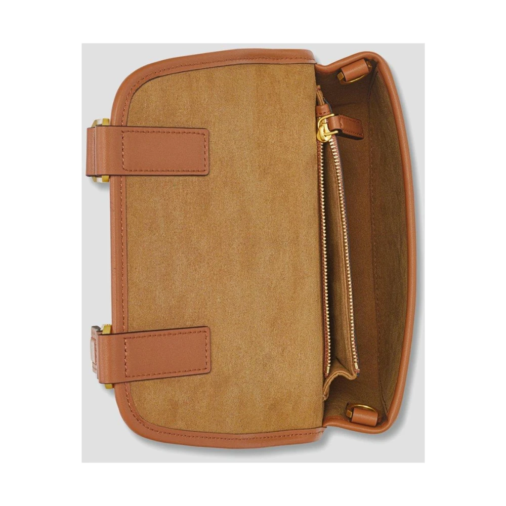 MCM Aren Messenger Tas in Visetos Brown Dames