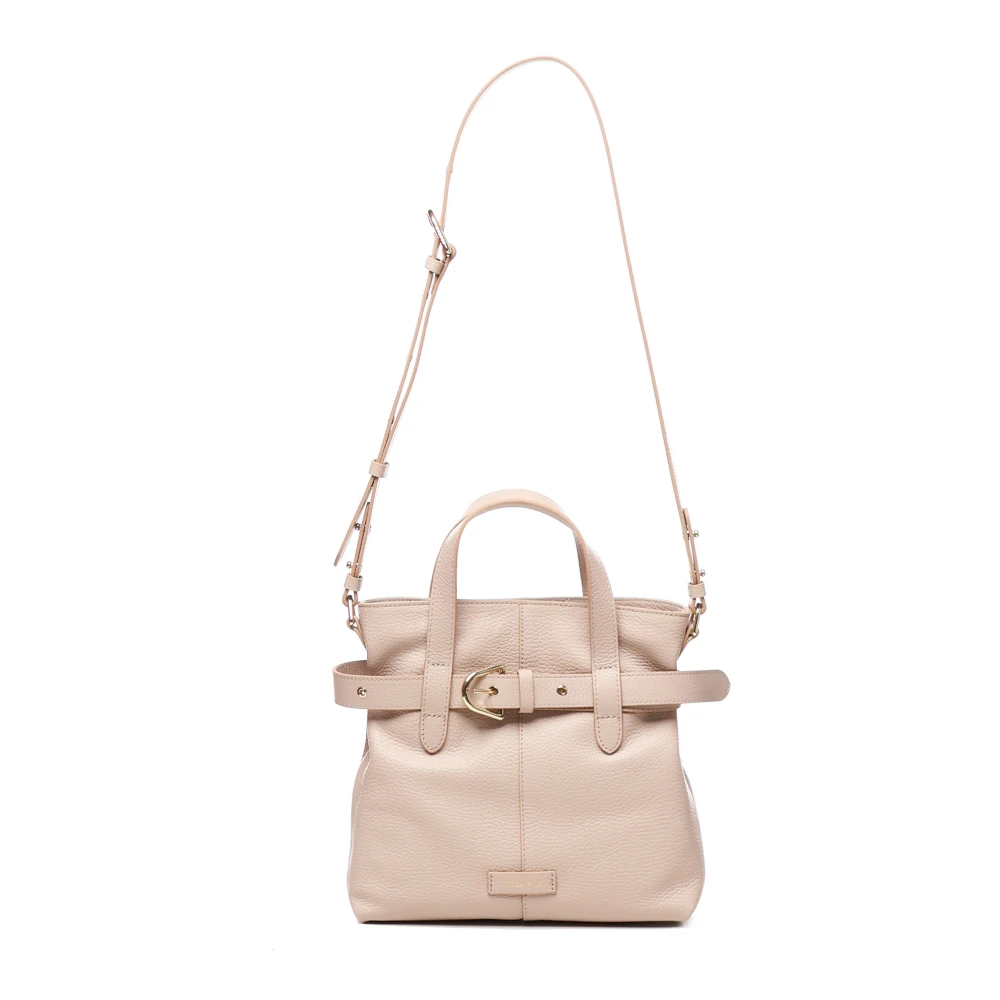 Coccinelle Roze Bucket Tas met Decoratieve Riem Pink Dames