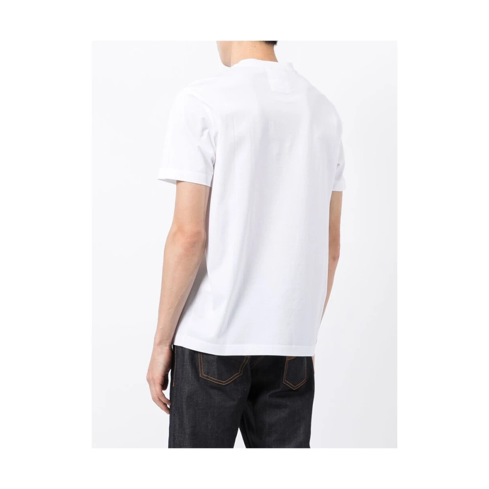 Emporio Armani Wit Katoenen Crew-Neck T-Shirt White Heren