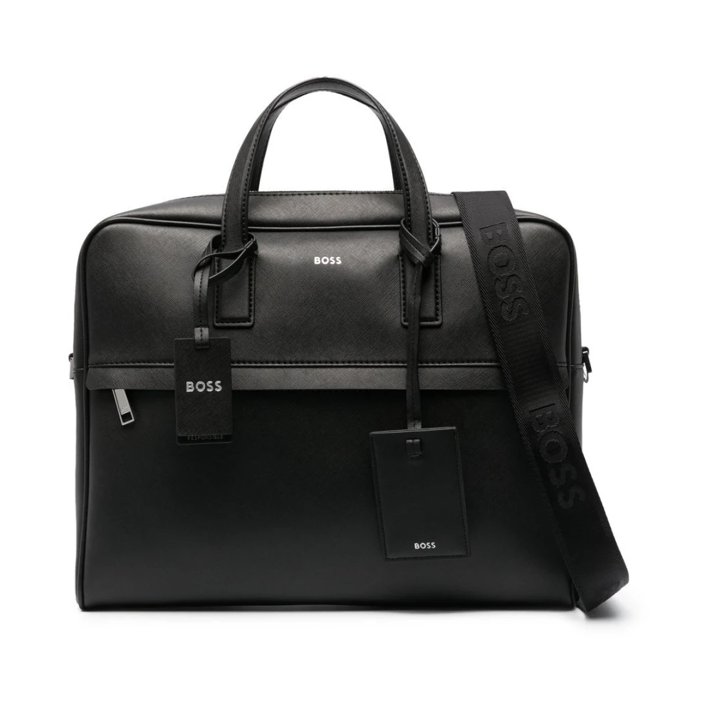 Hugo Men's Black Laptop Bags Cases - Laptop Bags & Cases - One Size - Bags