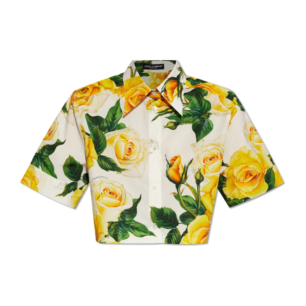 Dolce & Gabbana Shirt met bloemenmotief Multicolor Dames