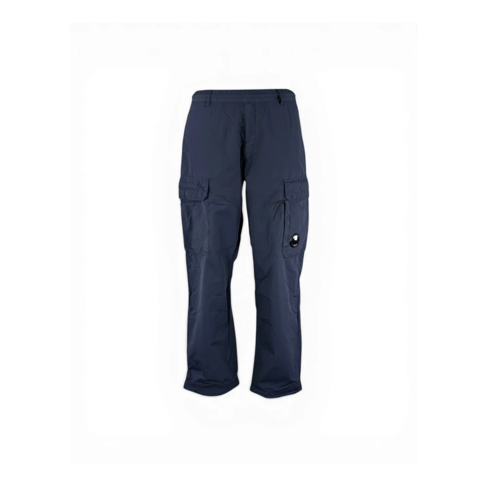 C.p. Company Men's Blue Cargo Pant - Straight Trousers - Xl - Trousers