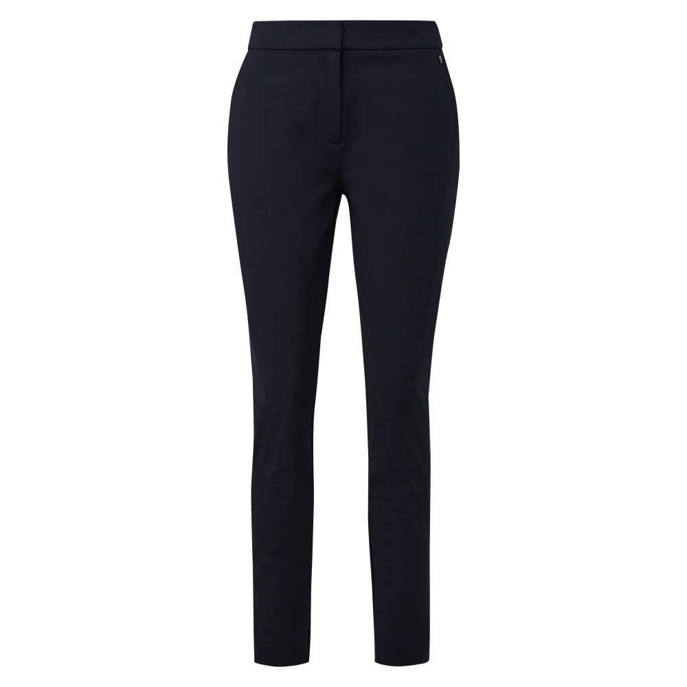 comma Slim Viscose Mix Hose Blue Dames
