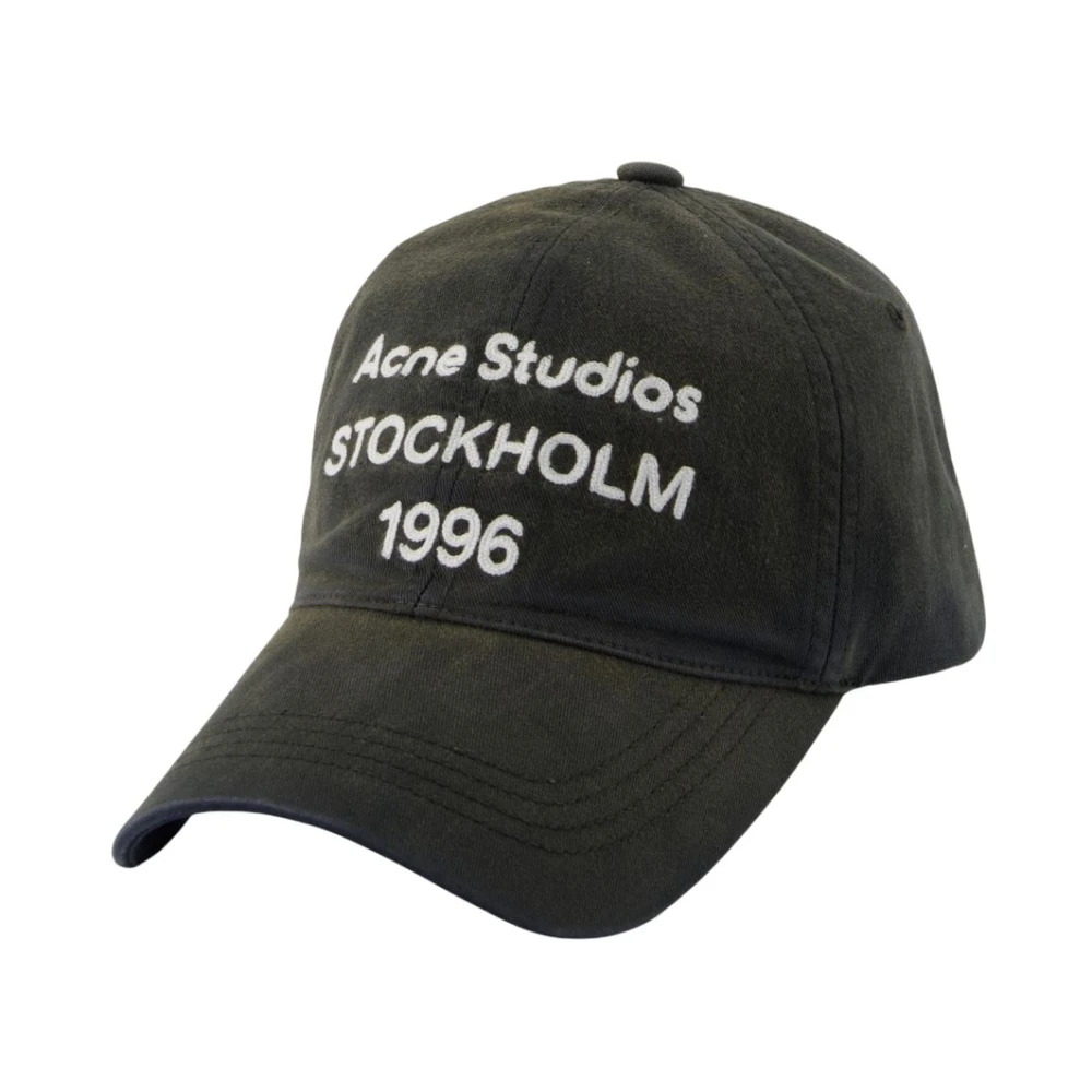 Acne Studios Black Logo Cap - Unisex - Hats & Caps - One Size - Accessories