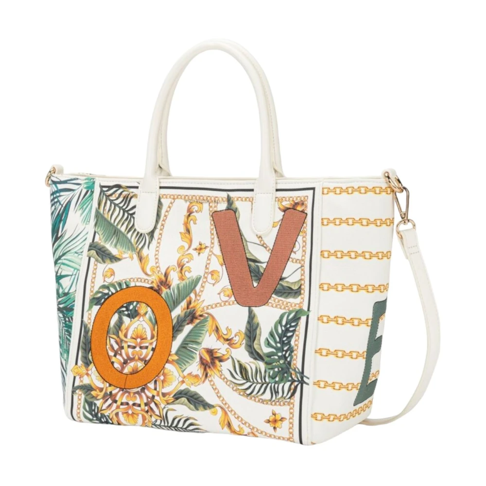 Tosca Blu Handtas Elegante Leren Tote Tas Multicolor Dames