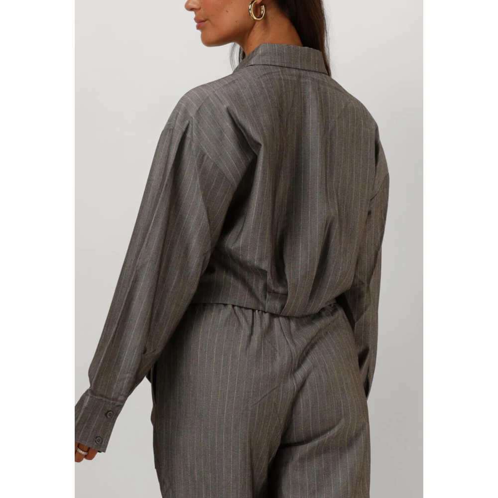 Refined Department Grijze Lyloe Blouse voor Stijlvolle Garderobe Gray Dames