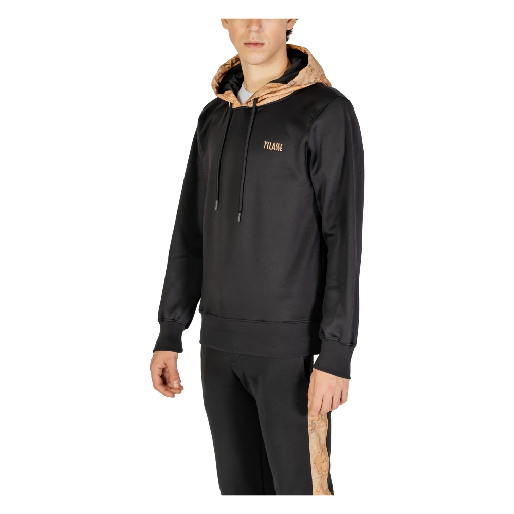 Alviero Martini 1a Classe Zwarte Hoodie Herfst Winter Stijl Black Heren