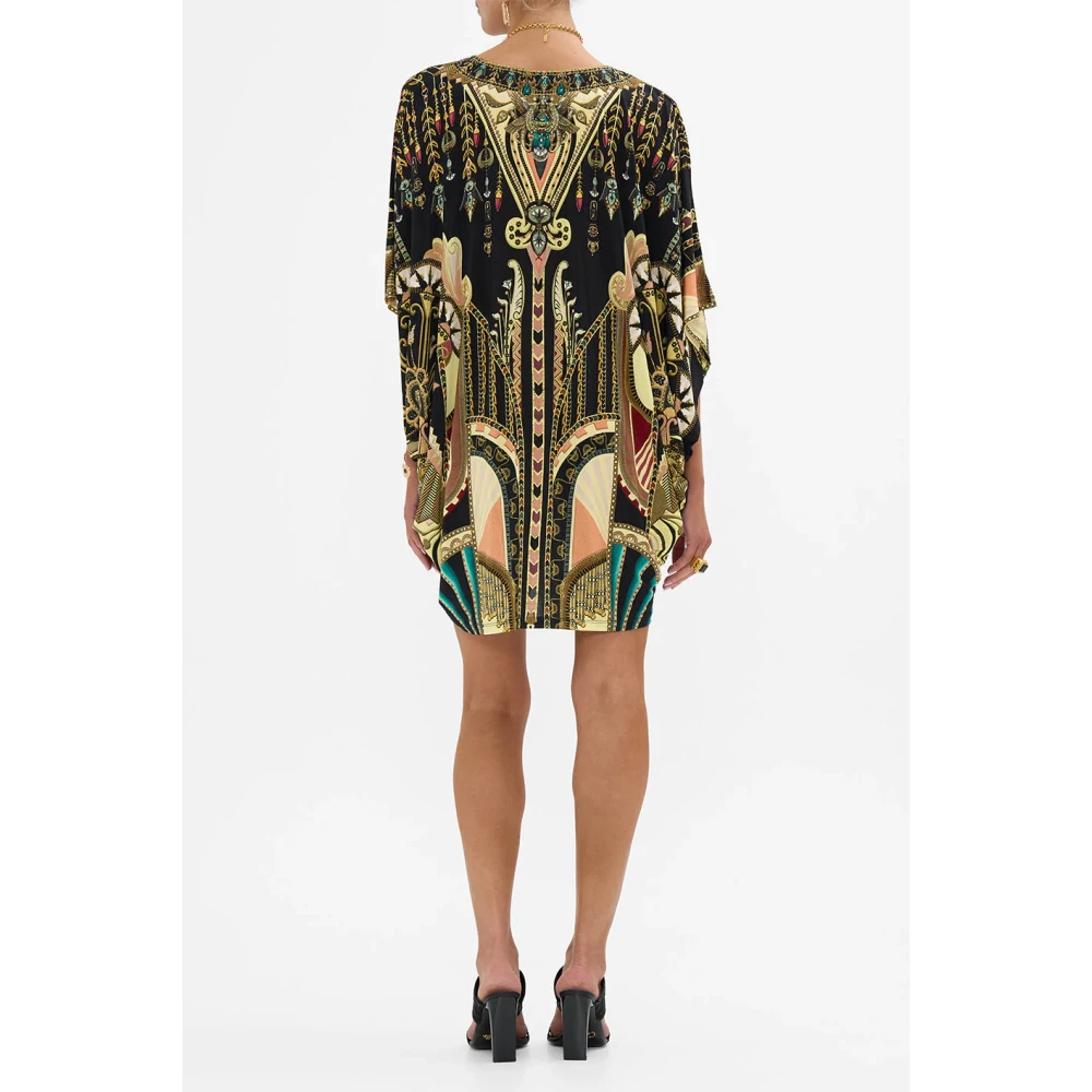 Camilla Nefertari Bat Sleeve Jurk Multicolor Dames