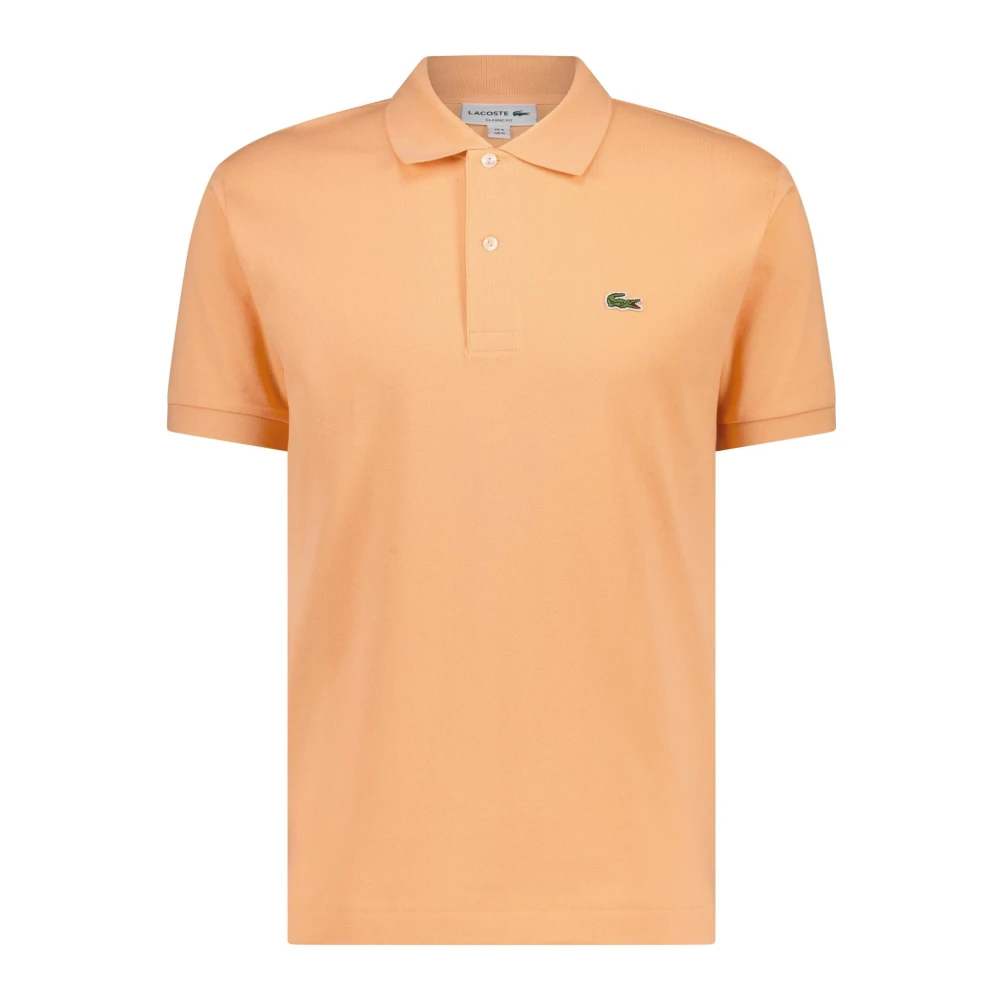 Lacoste Logo Applique Classic-Fit Poloshirt Orange Heren