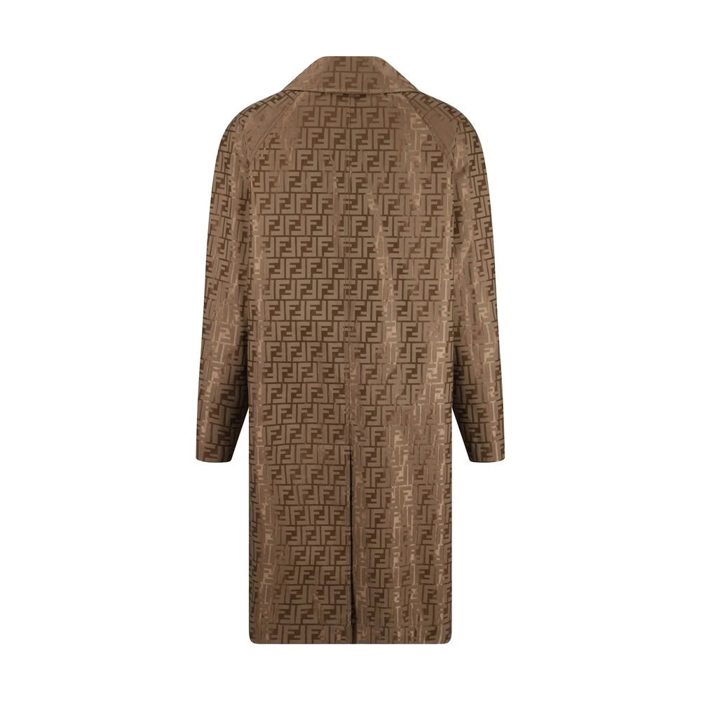 Fendi Klassieke Reversjas met FF Jacquard Brown Dames