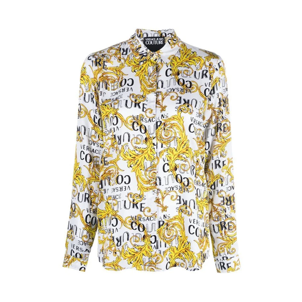 Versace Jeans Couture Logo Print Buttoned Overhemd Multicolor Dames