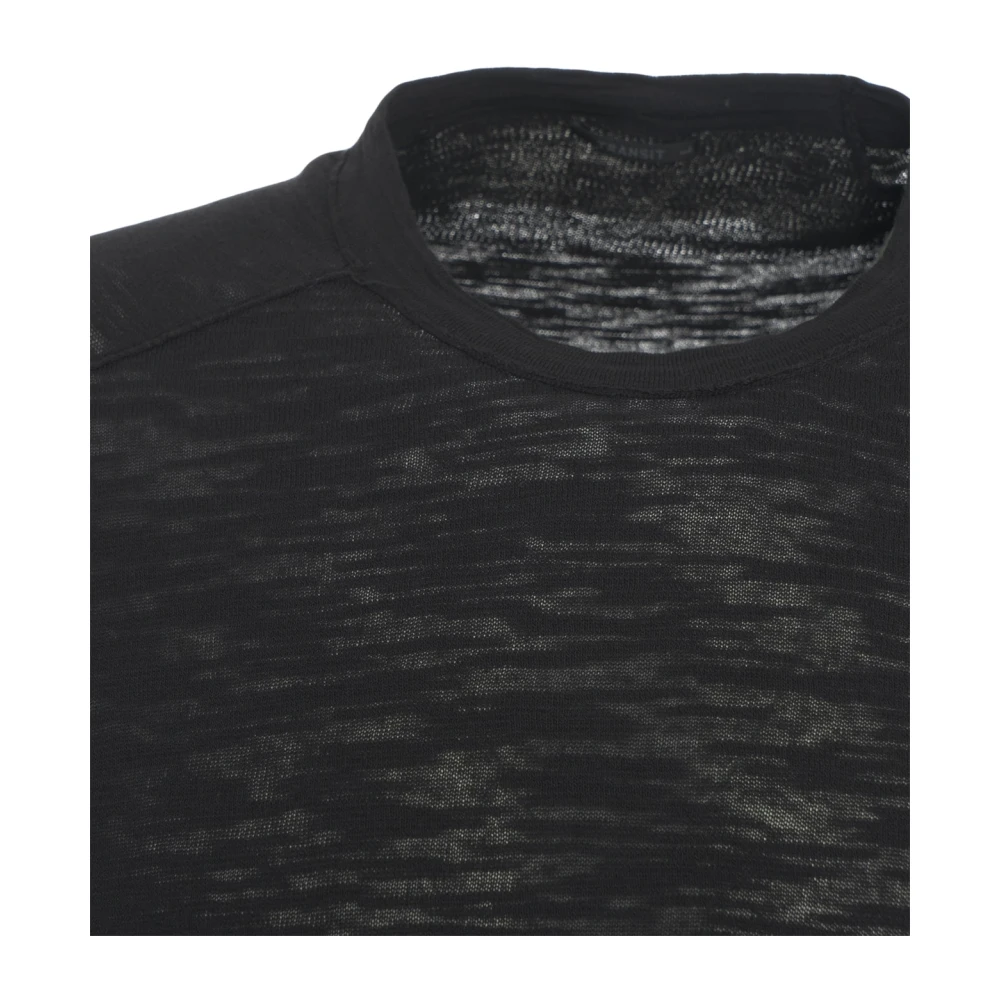 Transit Zwarte Crew Neck T-shirt Ss25 Black Heren