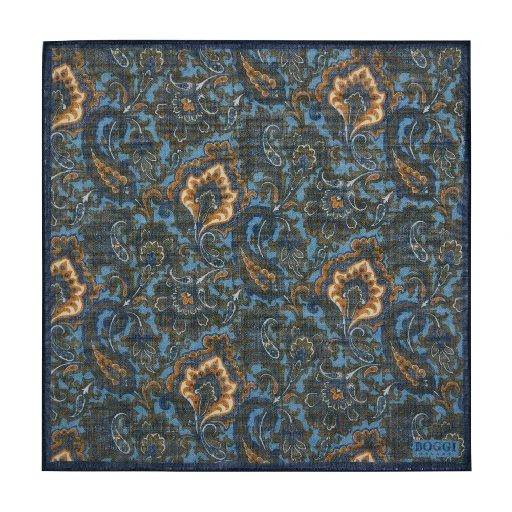 Boggi Milano Zakendoek van wol met paisleymotief Multicolor Heren