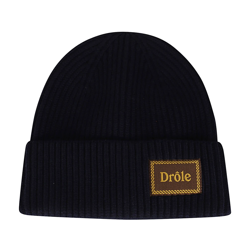 Drole de Monsieur Wollen Beanie Muts Blue Heren