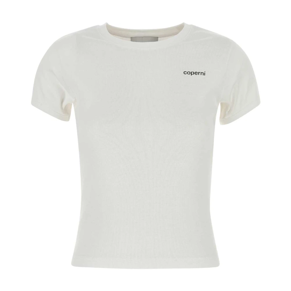 Coperni Klassiek Wit Katoenen T-shirt White Dames