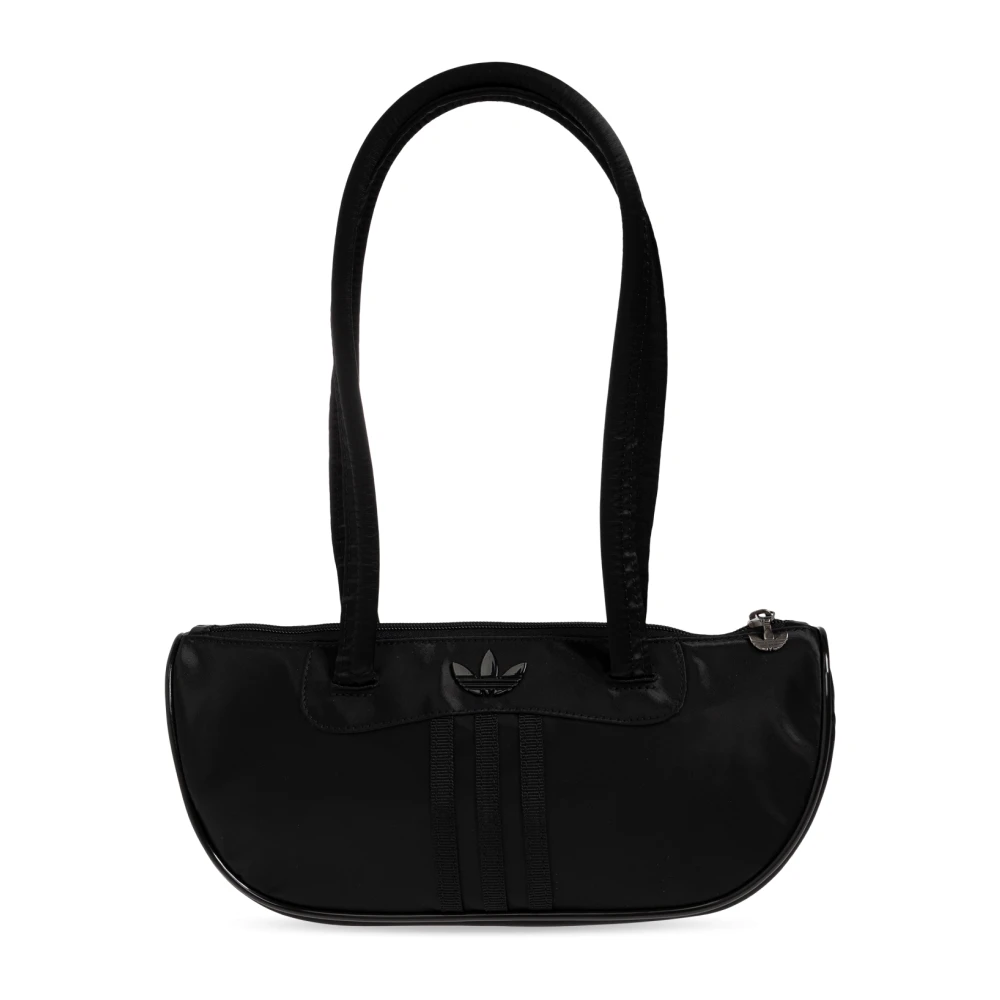 Adidas Damen Schwarz Handtasche Bowling Bag Satin Klein - Image 6