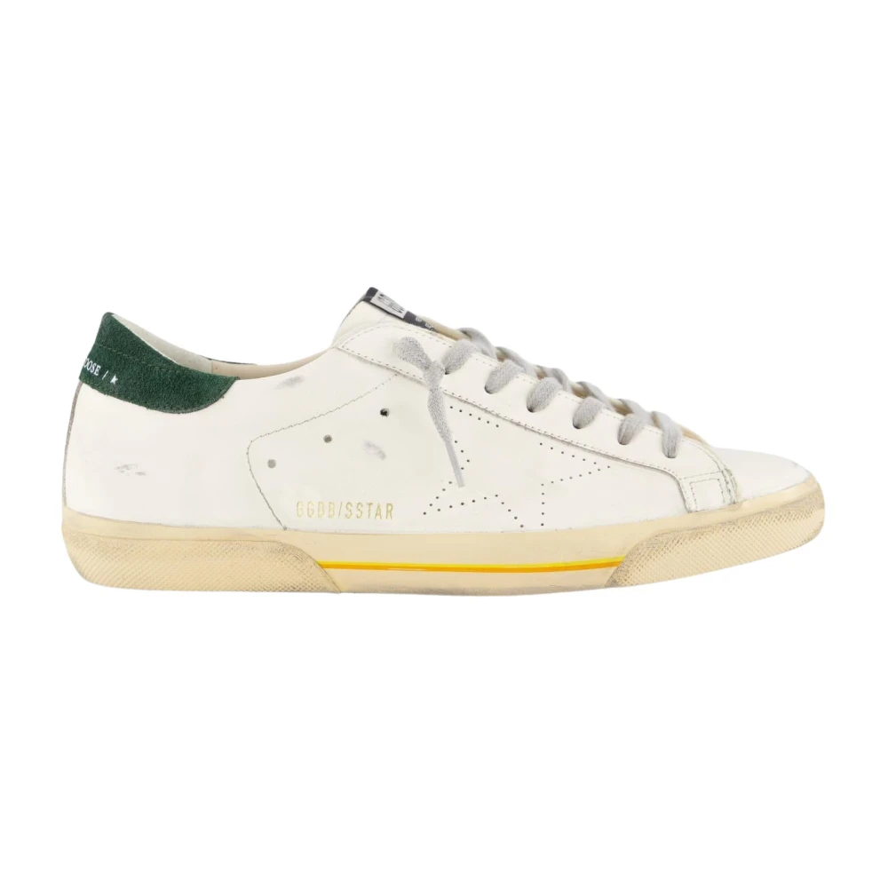 Golden Goose Men's White Super-Star Trainers Size 7 Uk