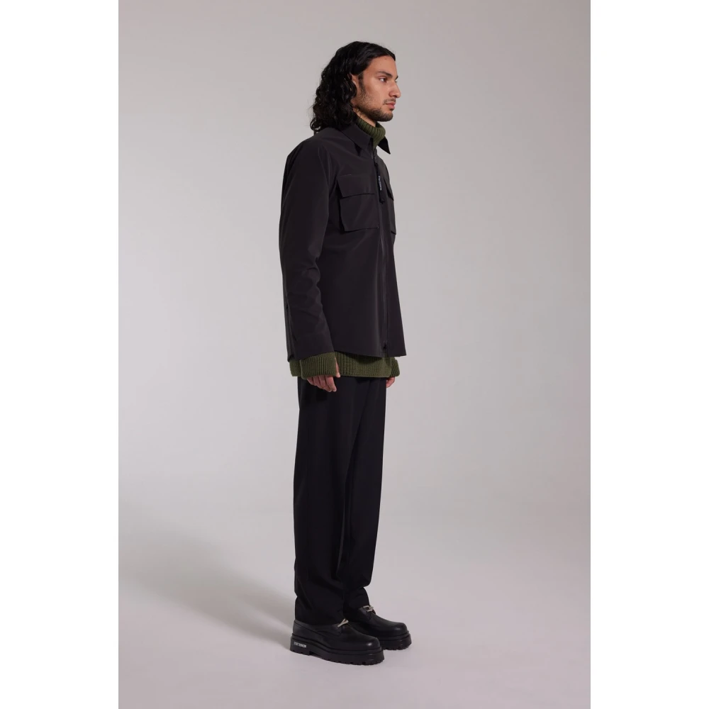 Stutterheim Mat Waterdicht Overshirt Black Heren