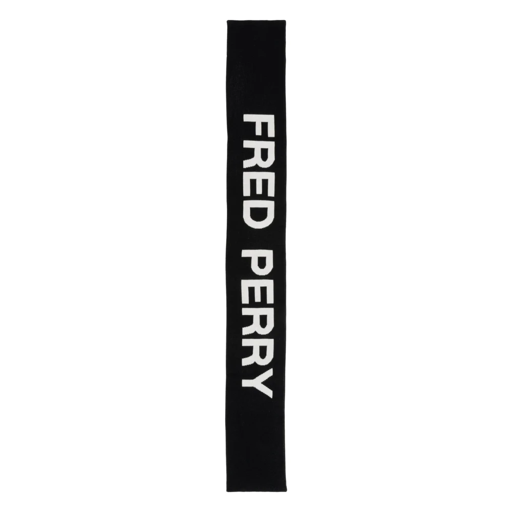 Fred Perry Effen Logo Sjaal Black Heren